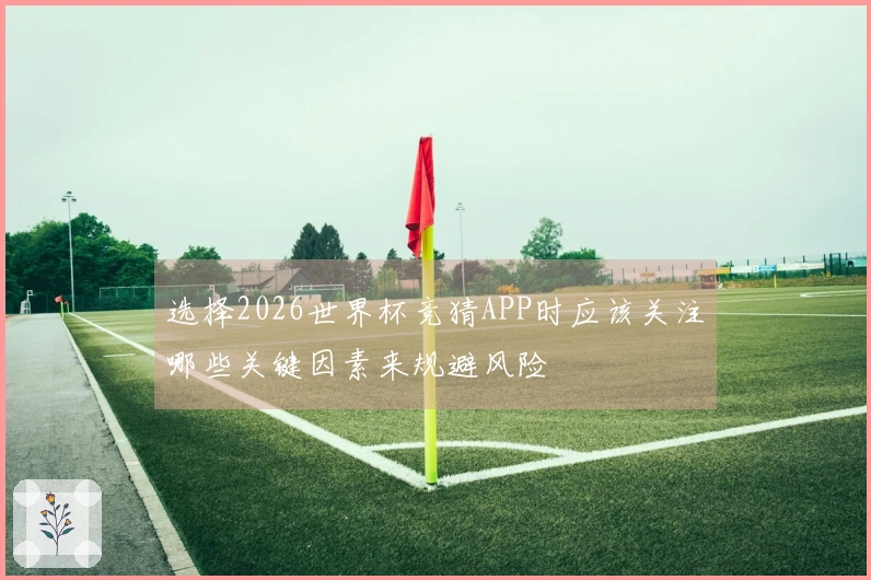 选择2026世界杯竞猜APP时应该关注哪些关键因素来规避风险
